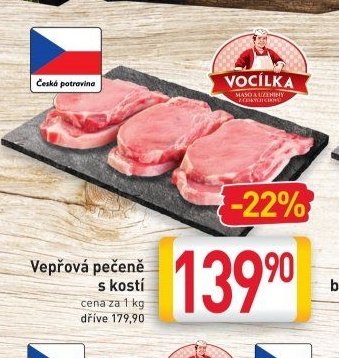Vepřová pečeně s kostí