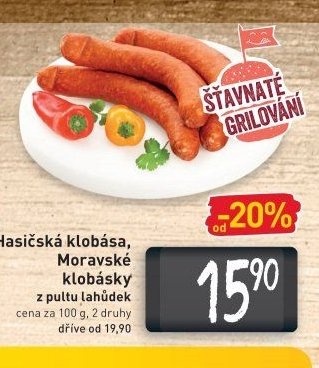 Hasičská klobása, Moravské klobásky