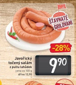 Javořický točený salám