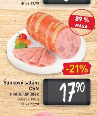 Šunkový salám ČSN
