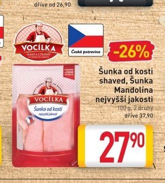 Šunka od kosti shaved, Šunka Mandolína nejvyšší jakosti