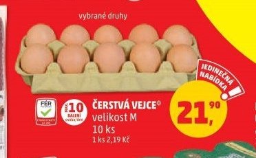 ČERSTVÁ VEJCE