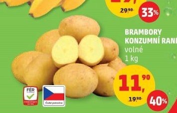 BRAMBORY KONZUMNÍ RANÉ