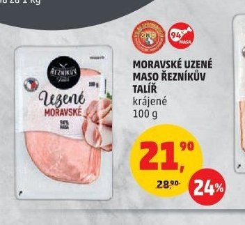 MORAVSKÉ UZENÉ MASO ŘEZNÍKŮV TALÍŘ
