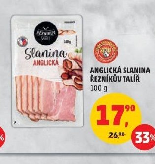 ANGLICKÁ SLANINA ŘEZNÍKŮV TALÍŘ