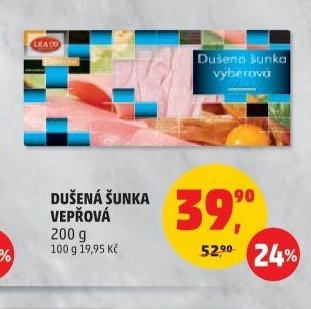 DUŠENÁ ŠUNKA VEPŘOVÁ