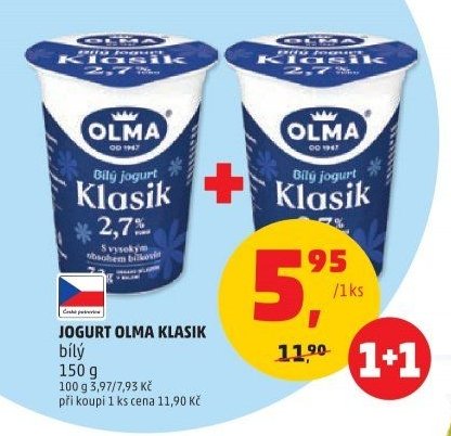 JOGURT OLMA KLASIK bílý