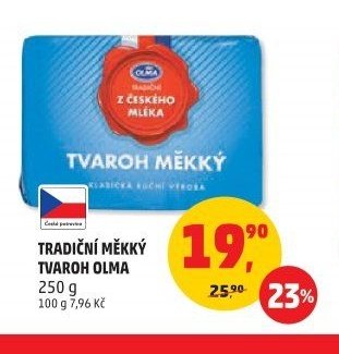 TRADIČNÍ MĚKKÝ TVAROH OLMA