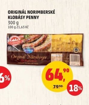 ORIGINÁL NORIMBERSKÉ KLOBÁSY PENNY