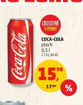 Coca-Cola plech 0,5 l
