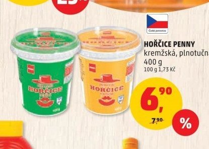 Hořčice Penny kremžská, plnotučná 400 g