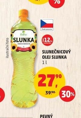 Slunečnicový olej Slunka 1 l