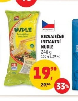 BEZVAJEČNÉ INSTANTNÍ NUDLE