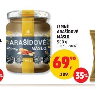 JEMNÉ ARAŠÍDOVÉ MÁSLO