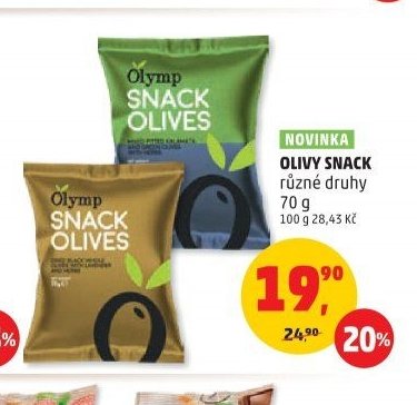 OLIVY SNACK různé druhy