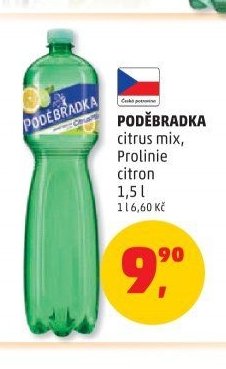 PODĚBRADKA citrus mix, Prolinie citron 1,5 l