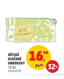 DĚTSKÉ VLHČENÉ UBROUSKY