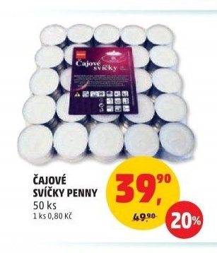 ČAJOVÉ SVÍČKY PENNY