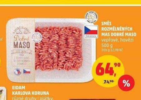 Směs rozmletých mas Dobré maso