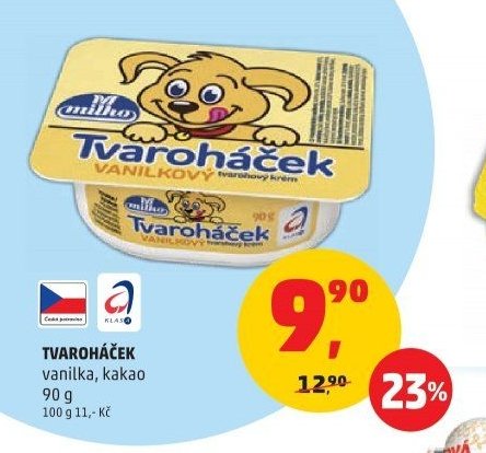 Tvaroháček vanilka, kakao 90 g