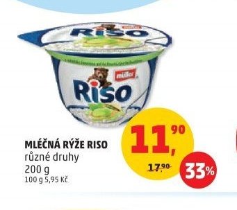 Mléčná rýže Riso různé druhy 200 g