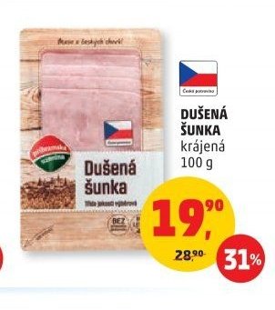 Dušená šunka krájená 100 g