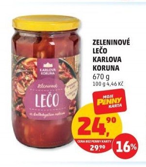 Zeleninové lečo Karlova Koruna 670 g