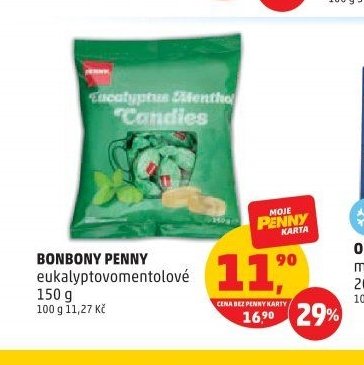 Bonbony Penny eukalyptovomentolové 150 g