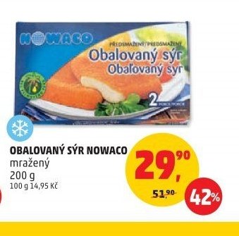 Obalovaný sýr Nowaco mražený 200 g