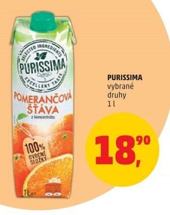 PURISSIMA pomerančová šťáva