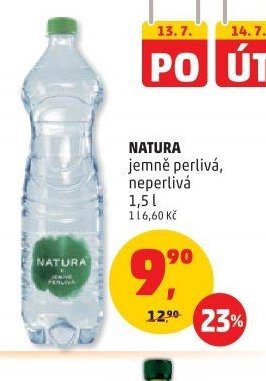 NATURA jemně perlivá, neperlivá