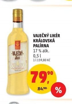 VAJEČNÝ LIKÉR KRÁLOVSKÁ PALÍRNA