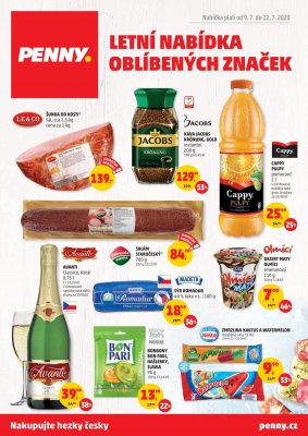 akční leták Penny Market 9.7.2020-22.7.2020
