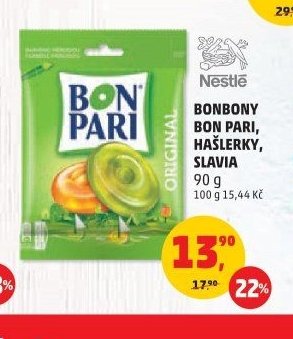 BONBONY BON PARI, HAŠLERKY, SLAVIA