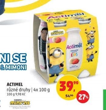 ACTIMEL různé druhy | 4x 100 g