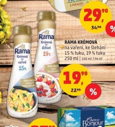 RAMA KRÉMOVÁ na vaření, ke šlehání 250 ml