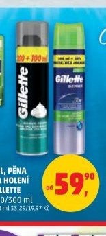 Gel, pěna na holení Gillette