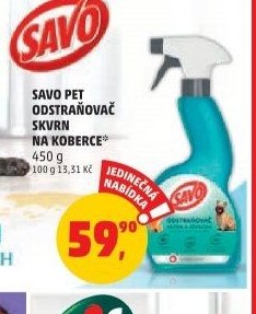 Savo Pet odstraňovač skvrn na koberce