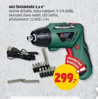 AKU ŠROUBOVÁK 3,6 V