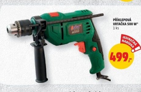 PŘÍKLEPOVÁ VRTAČKA 500 W