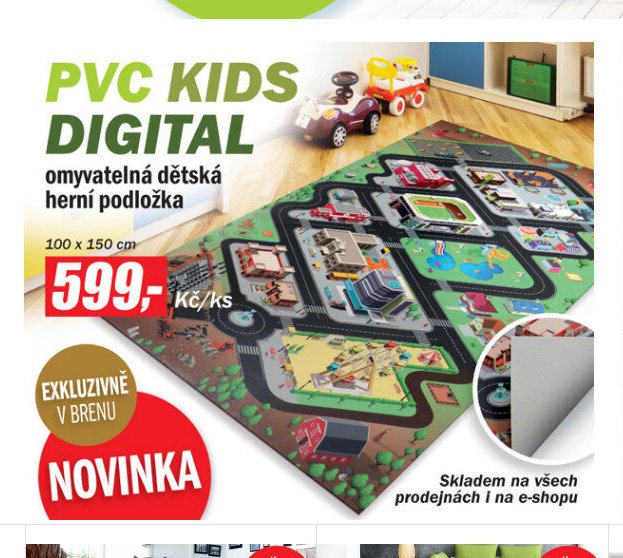 PVC KIDS DIGITAL omyvatelná dětská herní podložka - Breno koberce akcniletaky.com