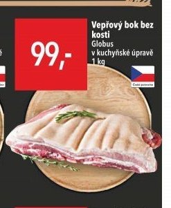 Vepřový bok bez kosti Globus v kuchyňské úpravě