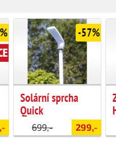 Solární sprcha Quick - UNI HOBBY akcniletaky.com