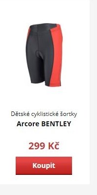 Dětské cyklistické šortky Arcore BENTLEY