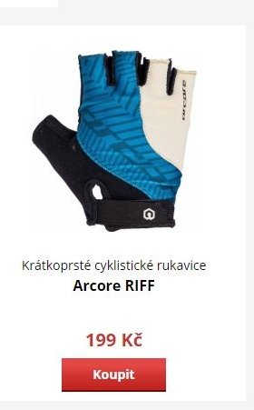 Krátkoprsté cyklistické rukavice Arcore RIFF
