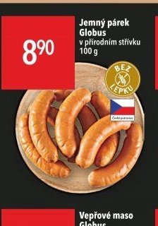 Jemný párek Globus