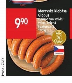 Moravská klobása Globus
