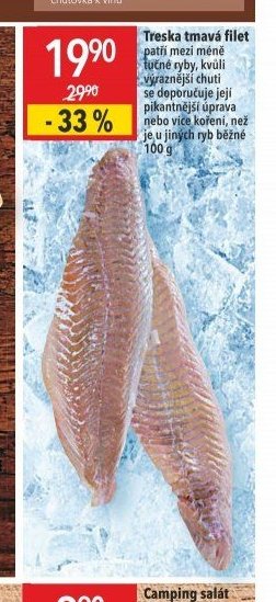 Treska tmavá filet