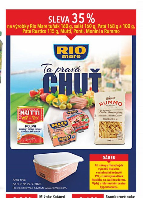 Rio Mare, Mutti, Rummo produkty