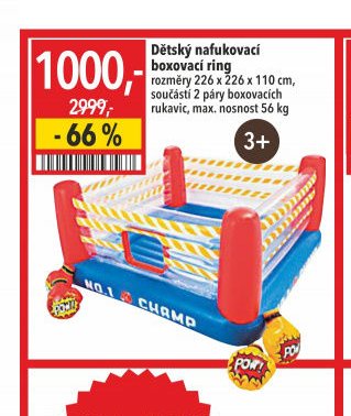Dětský nafukovací boxovací ring